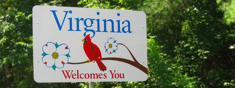 Welcome To Virginia sign